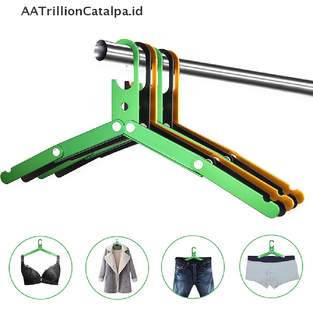 Aatrillioncatalpa Gantungan Baju Lipat Bahan Aluminum Alloy Untuk Outdoorcampingtravel