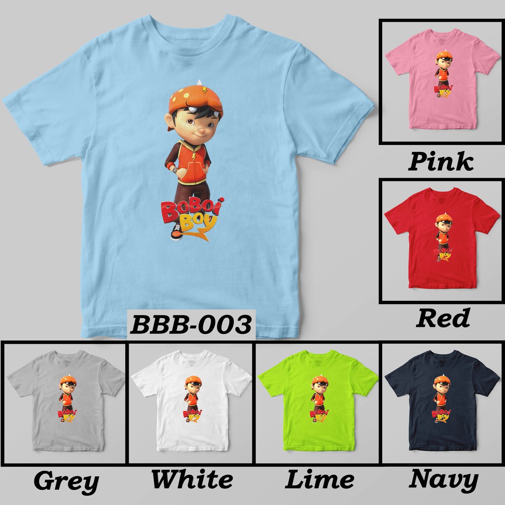 [FREE NAMA!!] Kaos Anak &amp; Family BoboiBoy 100% COTTON PREMIUM