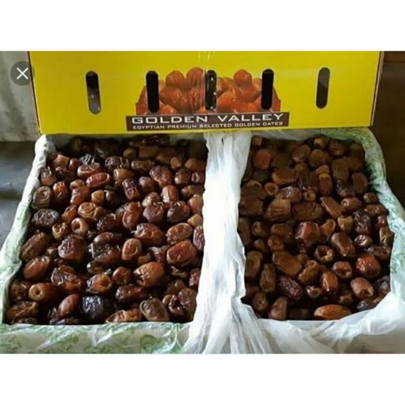 

Kurma Mesir Golden Valley harga yang tertera harga kemasan per kilo