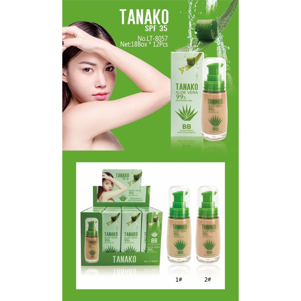 Tanako Aloe Vera 99% BB foundaton / Foundation Tanako aloe vera