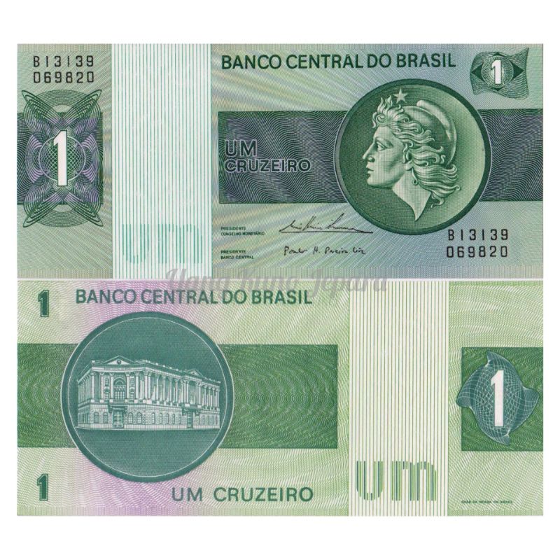 Uang Kuno Luar Atau Asing 1 Cruzeiro Brazil Tahun 1980