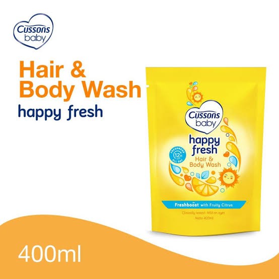 Cussons Baby Happy Fresh Hair and Body Wash 400 ml