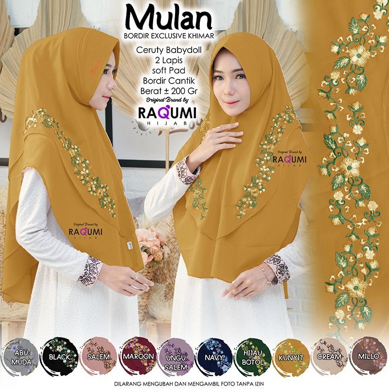 [original raqumi] MULAN BORDIR EXCLUSIF