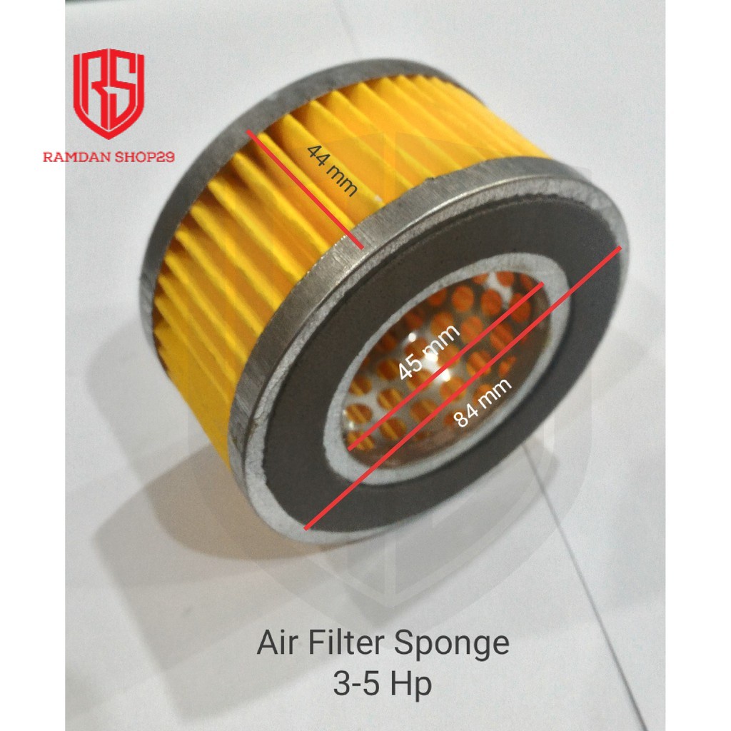Air Filter Sponge / Saringan Udara Sponge / Filter Udara Sponge Kompresor 3-5 HP Original