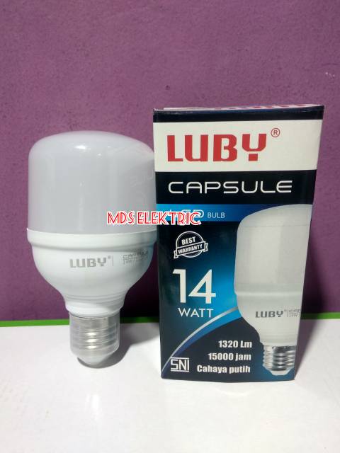 LAMPU LED LUBY CAPSULE 14 WATT CAHAYA PUTIH