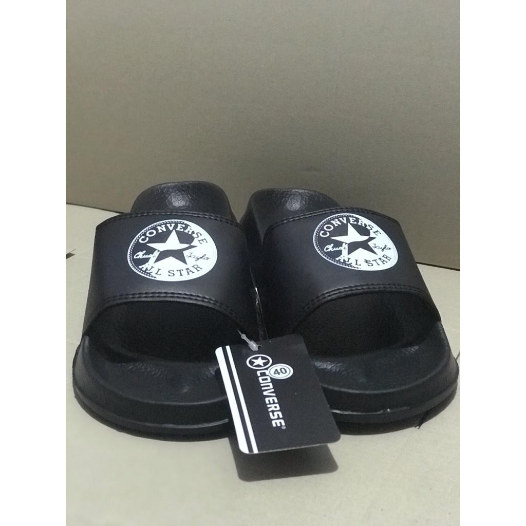 Sandal converse all star black premium  sandal converse pria wanita casual slide