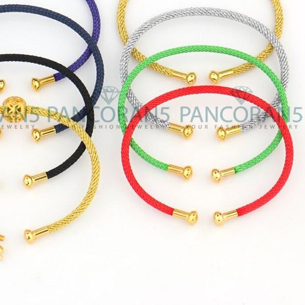 ◊ Gelang Tali Kawat Anti Air Untuk Charm Liontin Emas Model Terbaru ➼