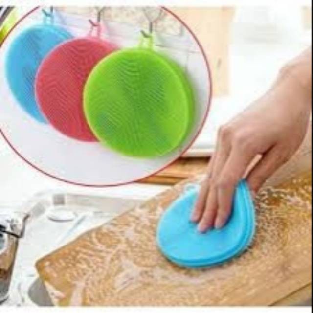 Murah Spons Cuci Piring Sponge Cuci Piring Silikon alat cuci piring