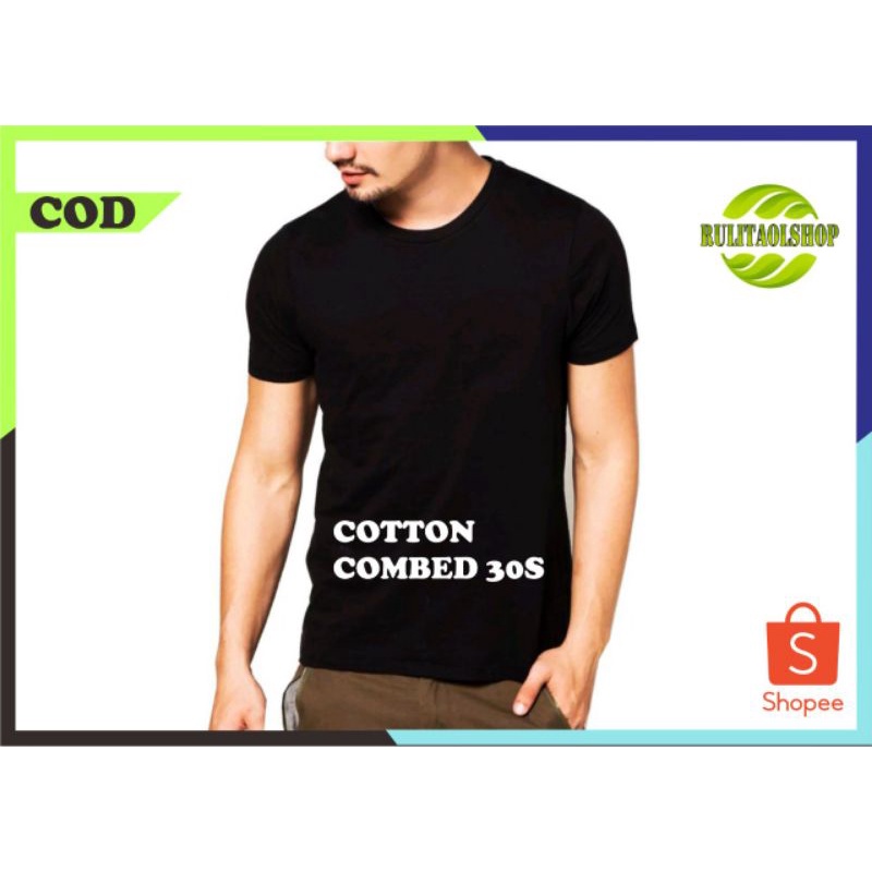 KAOS POLOS PRIA- KAOS POLOS LENGAN PENDEK COTTON COMBED 30S