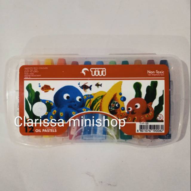 

Crayon TiTi Oil Pastels Krayon minyak 12 warna
