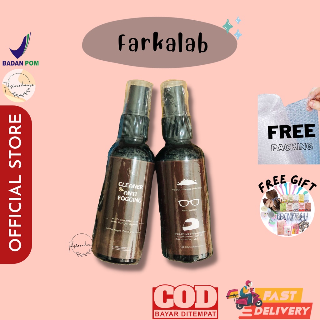 [BUY 1 GET 1 GIFT] READY KIRIM Cleaner and anti fogging spray by farka lab indonesia farkalab spray anti embun