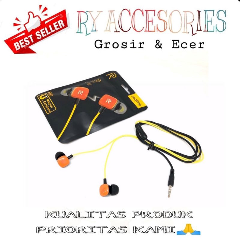 RY - Hanset HANDSFREE EARPHONE REALME R80 Realme buds 2 Feel The Real Bass