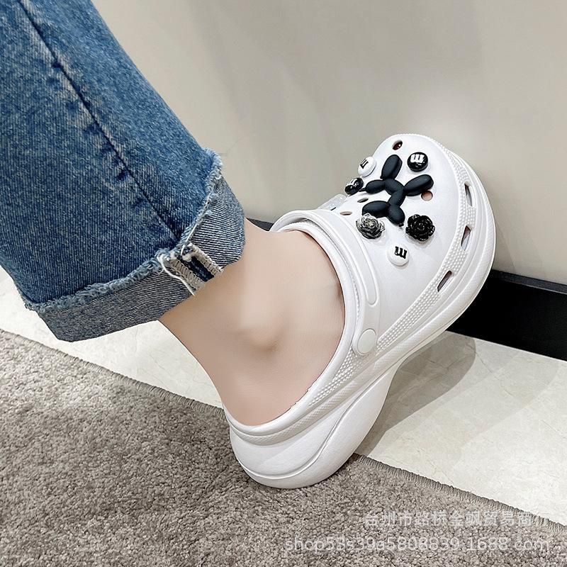 Sandal Crocs Jibbits Wedges Classic + Accesories Import High Quality S2
