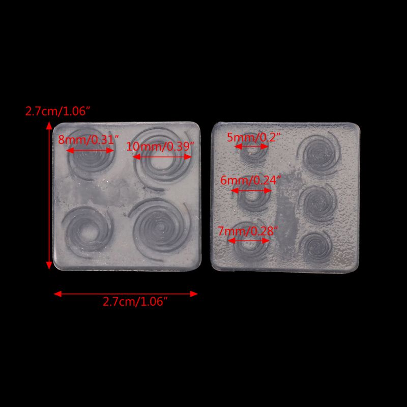 Siy Cetakan Resin Epoxy Uv Bentuk Spiral Motif Langit Berbintang Bahan Silikon Untuk Membuat Perhiasan