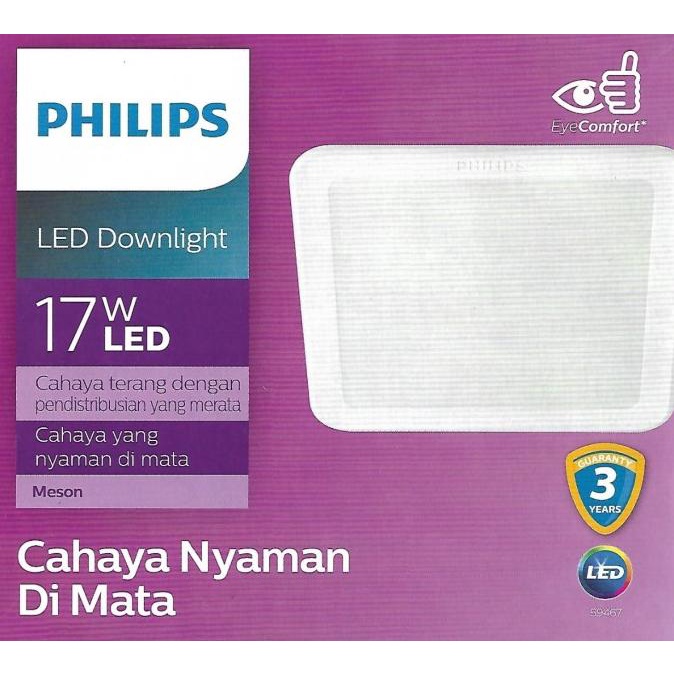 PHILIPS DOWNLIGHT LED MESON SQUARE 17W KOTAK 17 watt