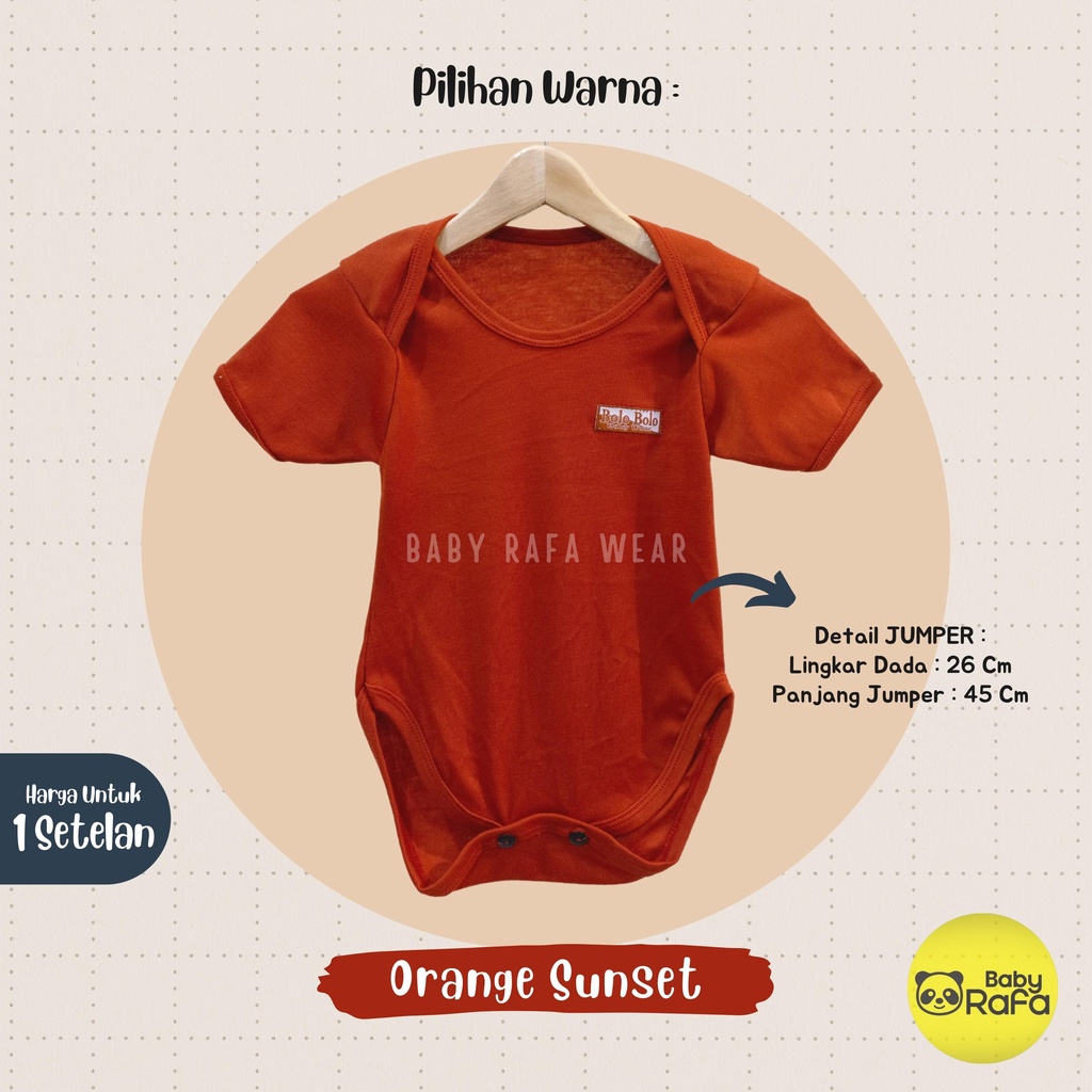 Jumper Bayi Segitiga 0 sd 6 Bulan EARTH COLOR SERIES merk SNI Bolo Bolo