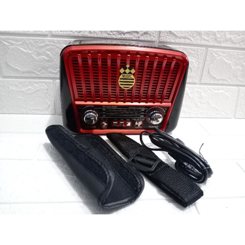 RADIO FM ASATRON R 1095 USB RADIO JADUL RADIO PORTABLE RADIO UNIK