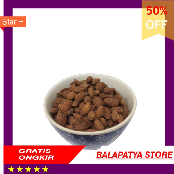 

STOK SISA 9 SAJA ! BURUAN !!! Almond Panggang Asin Sedikit - 200 Gr