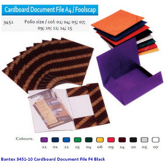 

bantex cardboard document file folio F4 3451