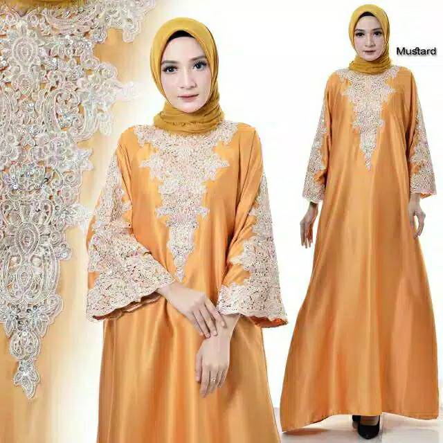 KAFTAN INNARA ZAFINA KAFTAN CANTIK PREMIUM PAYET BORDIR GAMIS FASHION MUSLIM BEST