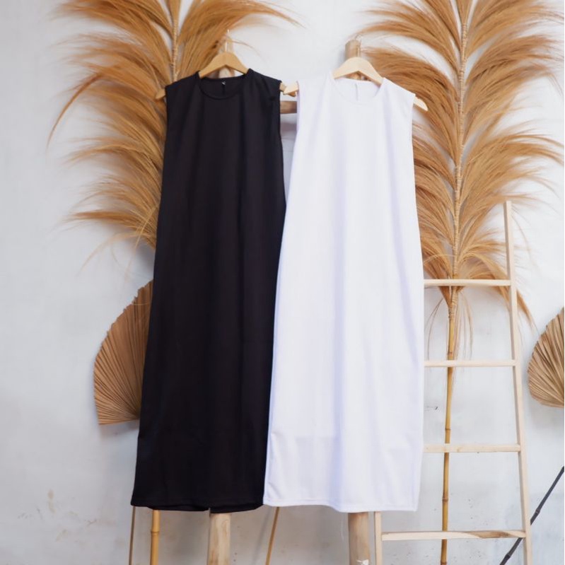 INNER DRESS SCUBA / INNER DRESS SPAN / INNER DRES HITAM / MANSET DRESS HITAM / ROK MANSET HITAM / MANSET TERUSAN HIJAB HITAM / TERUSAN MANSET HIJAB / DALAMAN ROK SPAN / INNER SPAN SCUBA / MAXI SPAN DRESS / DRESS SPAN MAXI / INNER DRESS MURAH / BISA COD-5