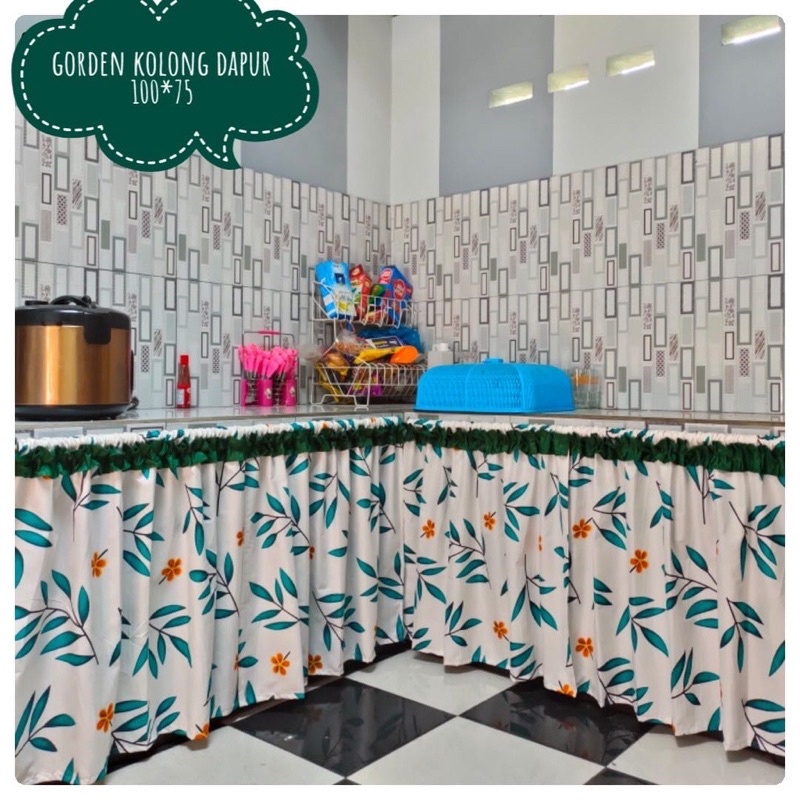 GORDEN DAPUR HORDENG DAPUR TIRAI MURAH PENUTUP DAPUR TIRAI DAPUR FREE TALI PENGAIT