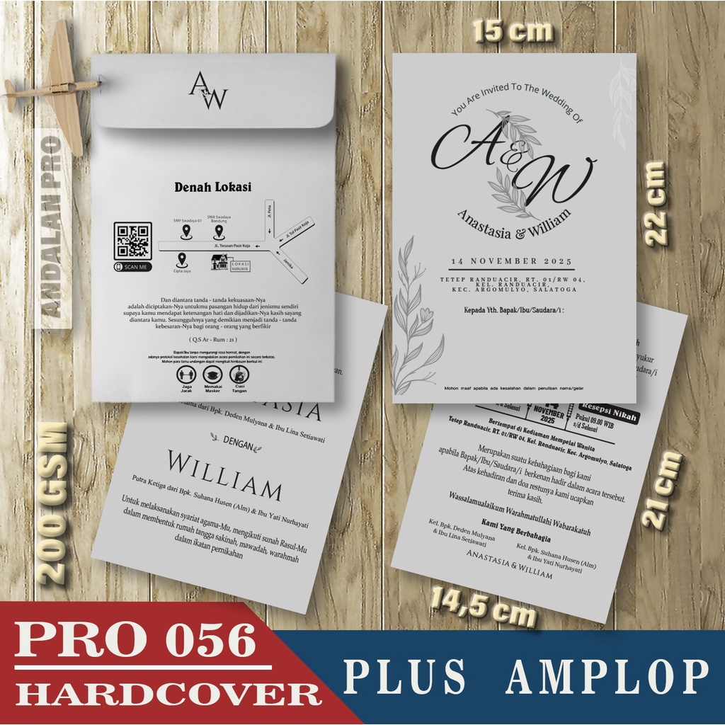 

Pro 056 HC Plus Amplop, Cetak Undangan Hardcover, Bisa Custom Desain Sendiri