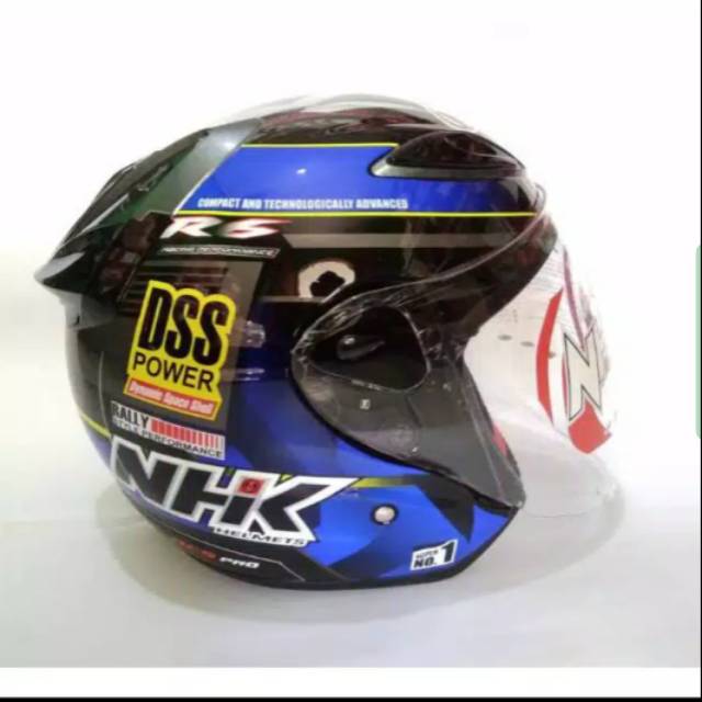 Helm NHK biru hitam