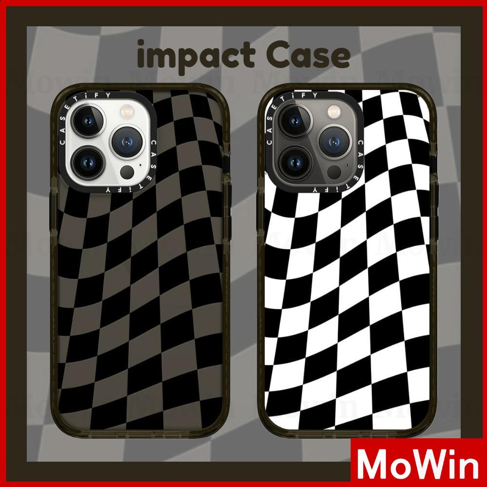 Soft Case Silikon Tpu Tebal Motif Kotak-Kotak Hitam Putih Untuk Iphone 13 Pro Max 12 Pro Max 11 Pro Max 7 Plus Xr Xs 11 Max 7 Plus 8 Pro 13 Pro