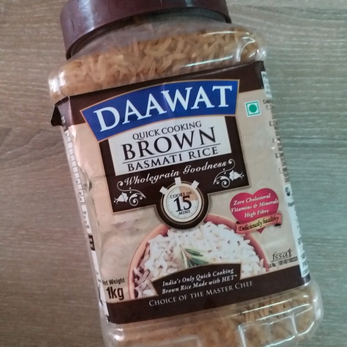 

gr011ttr Daawat Basmati Brown Rice Beras Sv012Ss
