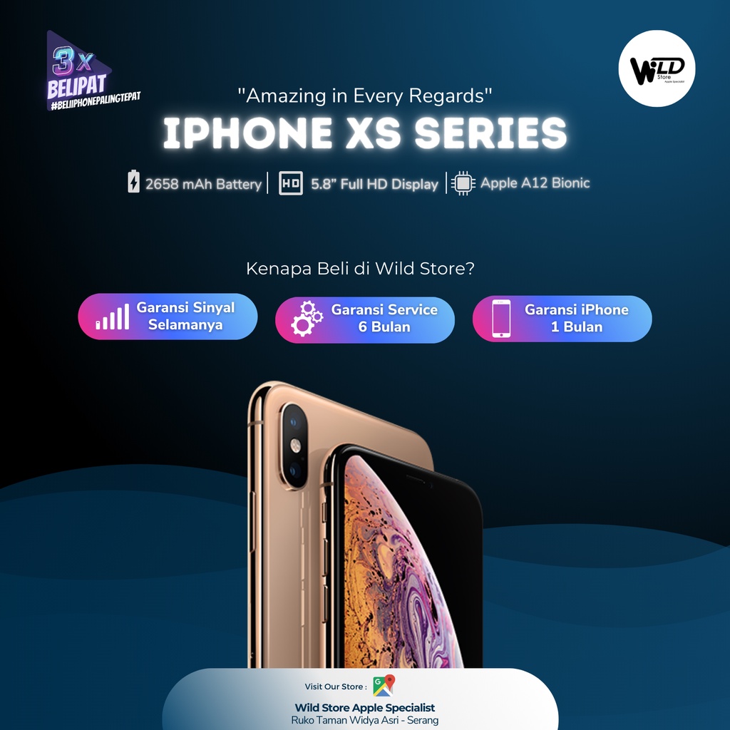 iPhone XS 256GB Second Original Fullset All Operator