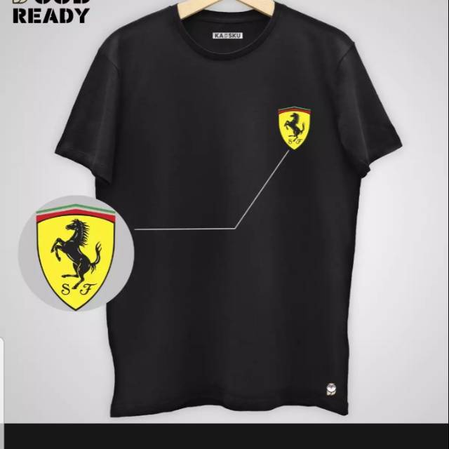 Kaos Oblong ferrari. BAJU HITAM SOLID FERRARI