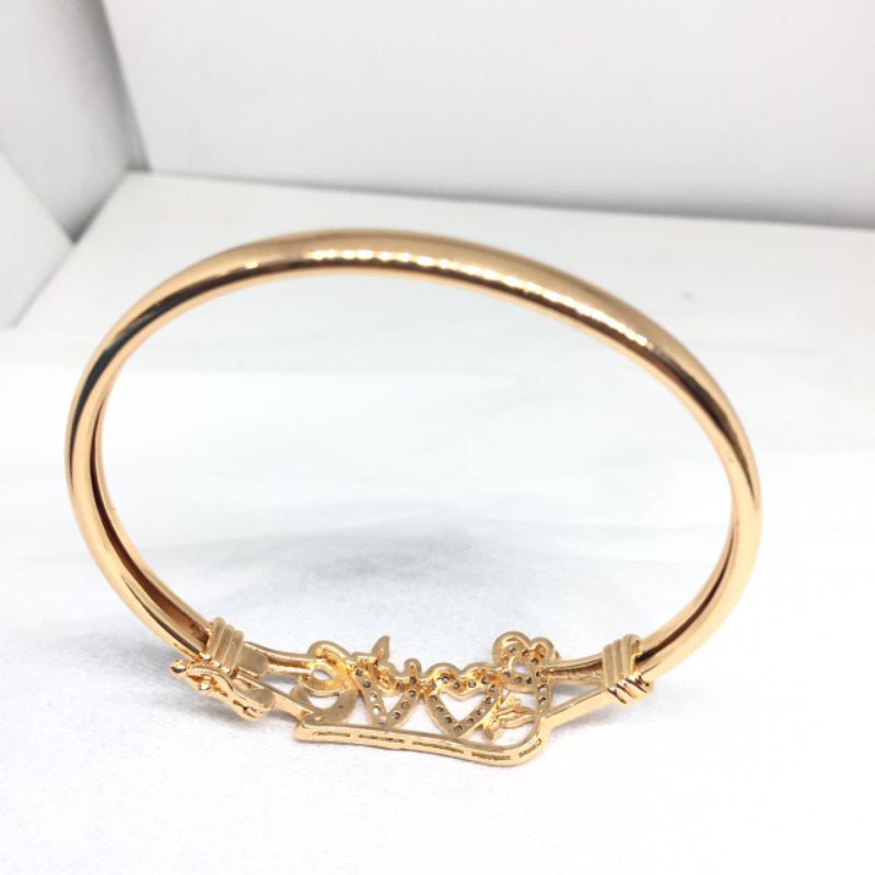 Gelang Bangkok Bangle Bukaan Perhiasan Imitasi Xuping Lapis Emas(BISA COD✅)