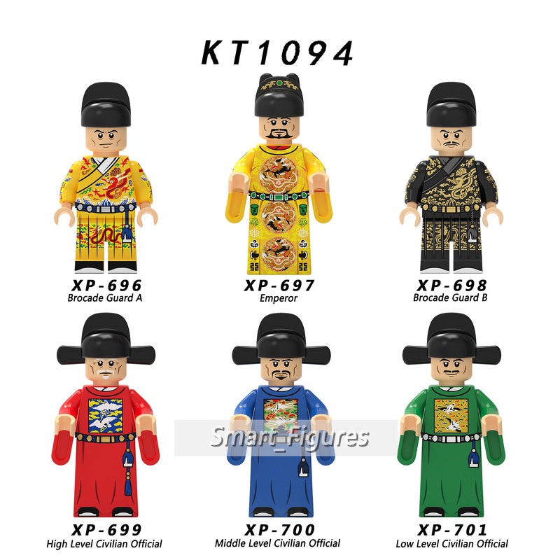 Kt1094 Mainan Action Figure Mini Brokat Guard Civilian Gaya Cina Kuno Untuk Koleksihadiah