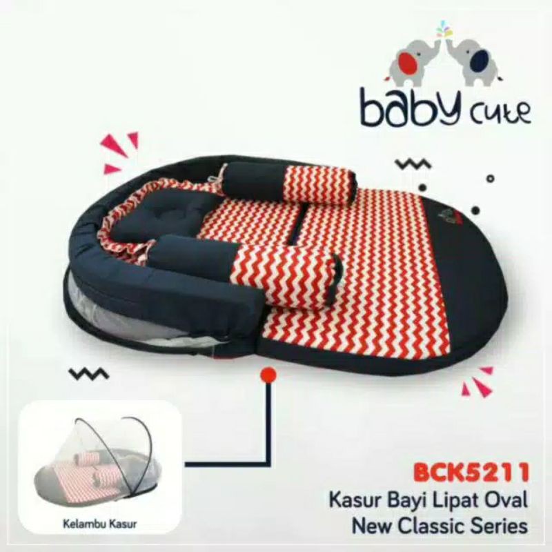 baby cute kasur bumper lipat+kelambu