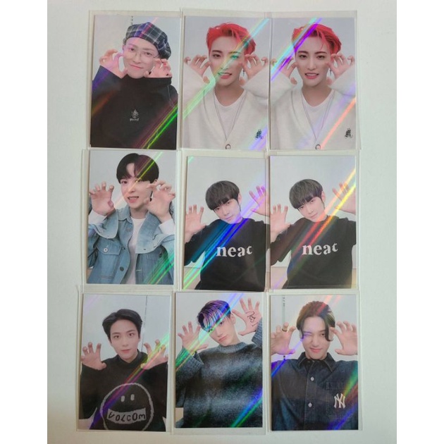 pc photocard pob only makestar b hologram ateez