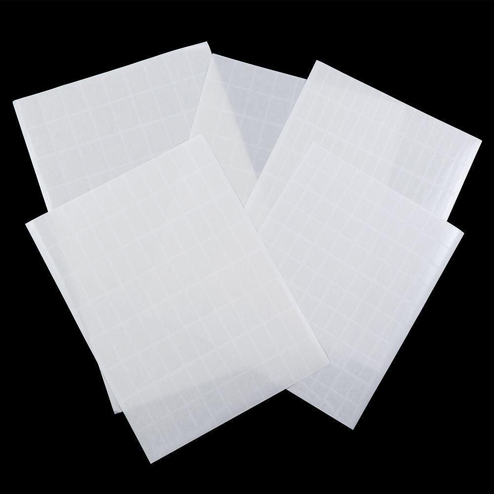 Populer 1000pcs Sealing Sticker Bening Perlengkapan Kantor PVC Self Adhesive Label