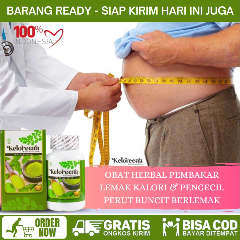 Aman BPOM Obat Alami Pengecil Perut Berlemak,Perut Buncit, Pelangsing Tubuh Wanita / Pria Yang Alami