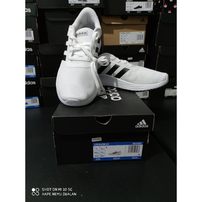 Adidas Lite Racer 2.0 EG3282 Putih Original
