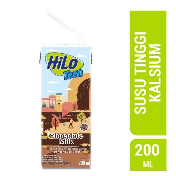 

(BISA COD) Hilo Teen Coklat Susu Cair Ready To Drink RTD 200ml / 24pc TERUJI Kode 812