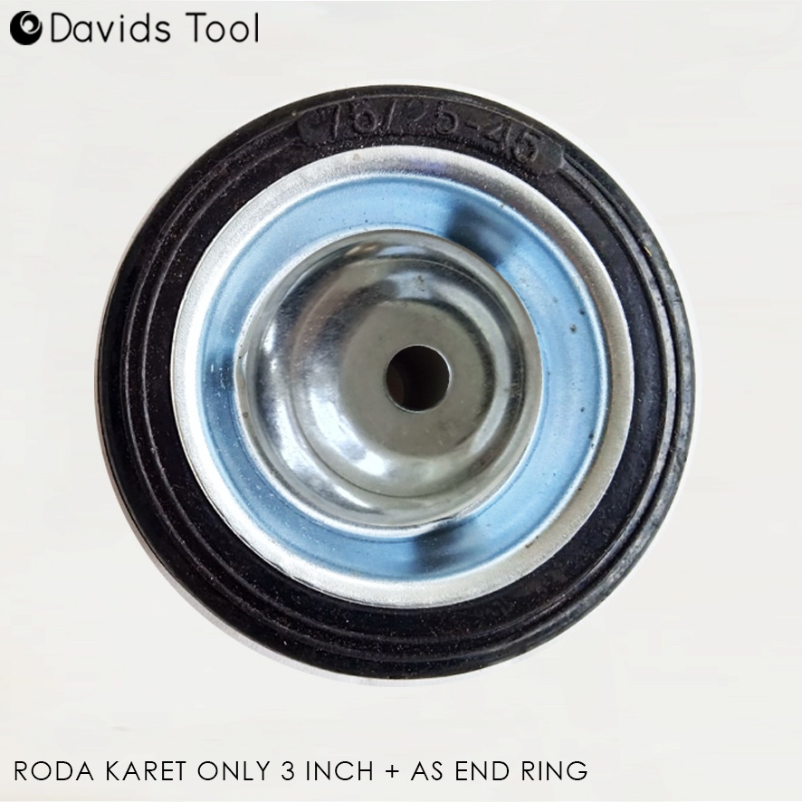 Roda Troli Ban Troly Karet Trolley 3 Inch Only Bushing