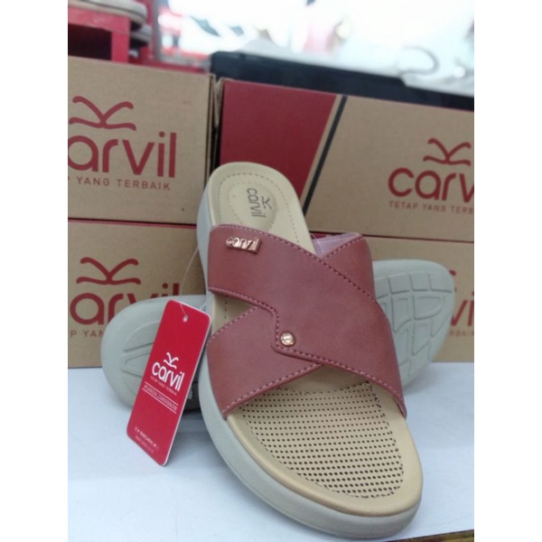 Carvil sendal wedges casual wanita CAROLINE-03 L