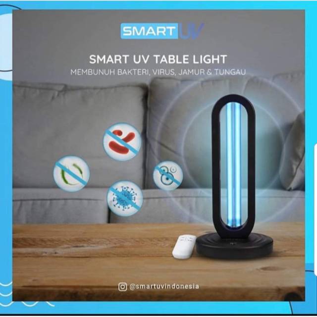 LAMPU SMART UV/SMARTUV MEMBUNUH VIRUS-BAKTERI-JAMUR-TUNGAU