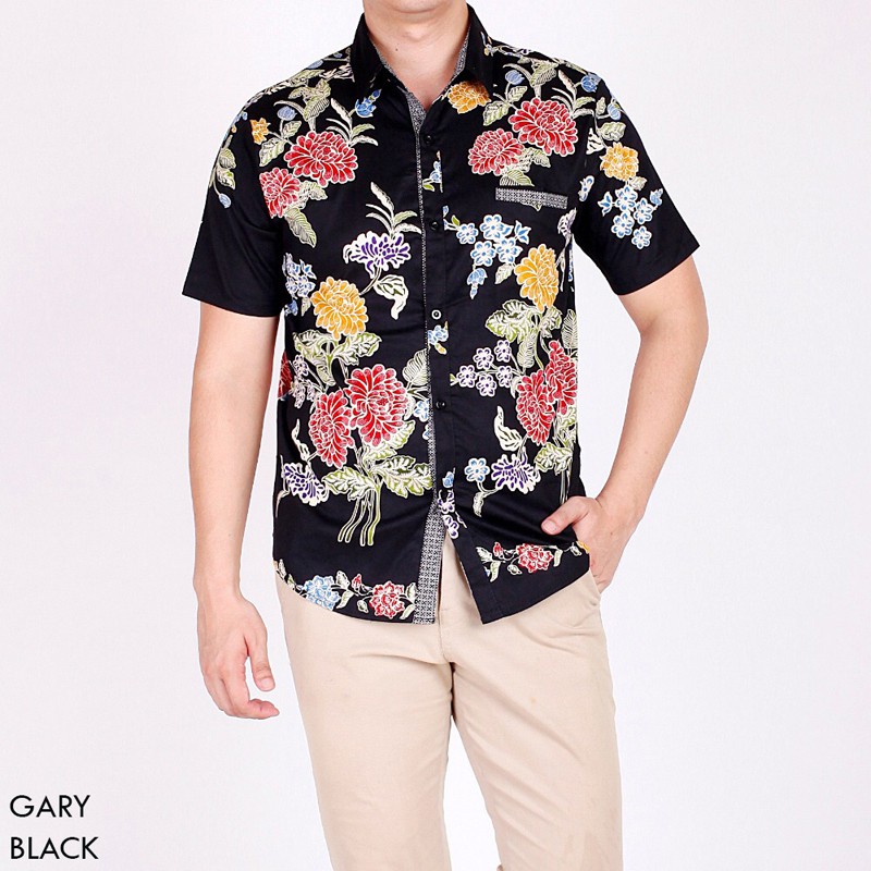 GARY MAN STANDAR &amp; JUMBO - Kemeja Batik Pria