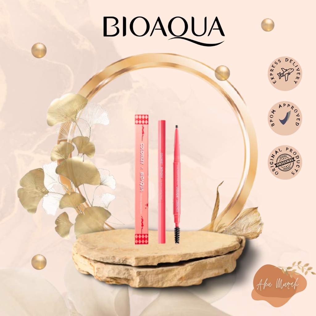 ✨ AKU MURAH ✨BIOAQUA X Colorkey Bioaqua Fine Brow Sclupting Pencil