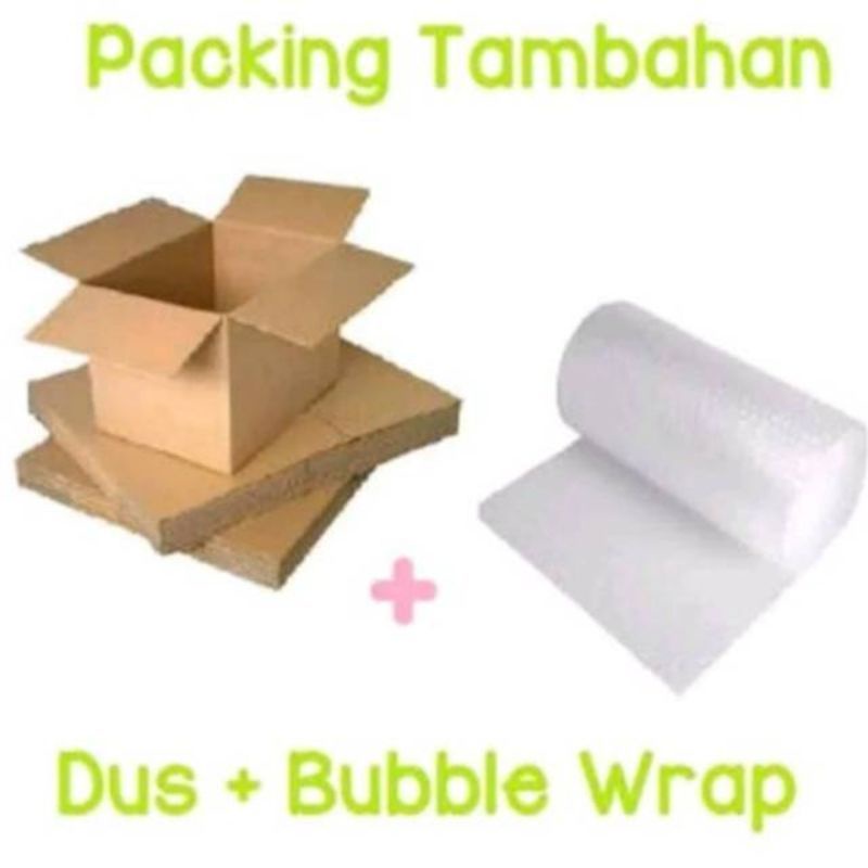 

COD bayar di tempatPacking Tambahan Dus + Babel Wrap AMAN (murah)