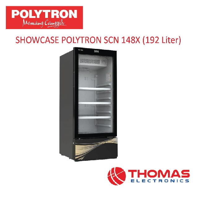 SHOWCASE POLYTRON SCN 148X / SCN148X - 192 Liter GARANSI RESMI