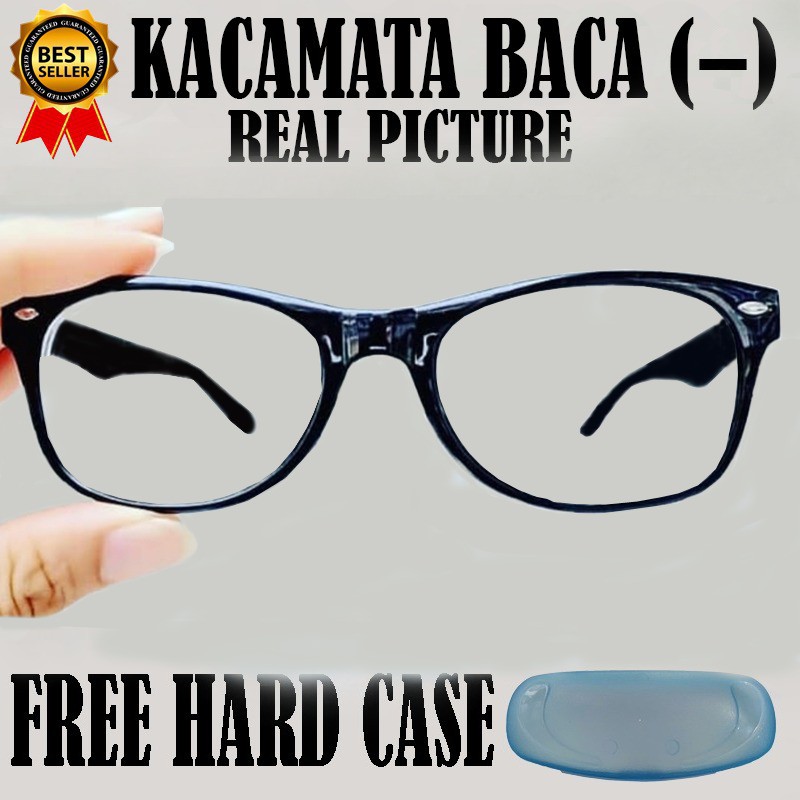 Kacamata Minus (-) NEW Style UKURAN -0.50 S/D -4.00 Free Case Unisex Korean Style