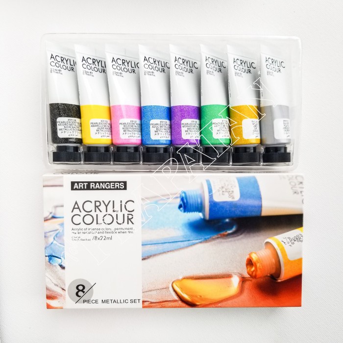 

Art Rangers Metallic Acrylic Paint / Cat Akrilik Metallic set (8x22ml)