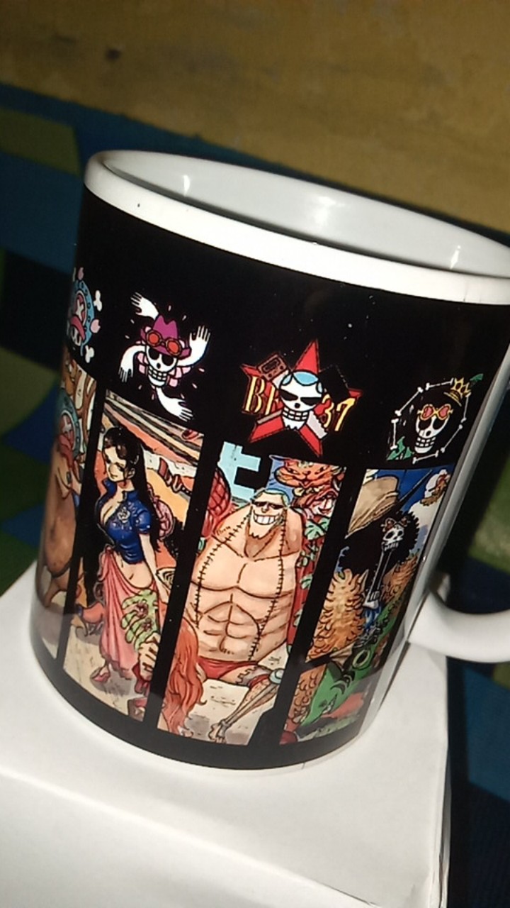 Semaumug Gelas Gift Cangkir Custom Mug Print One Piece Monkey D Luffy Zoro Sabo Asl